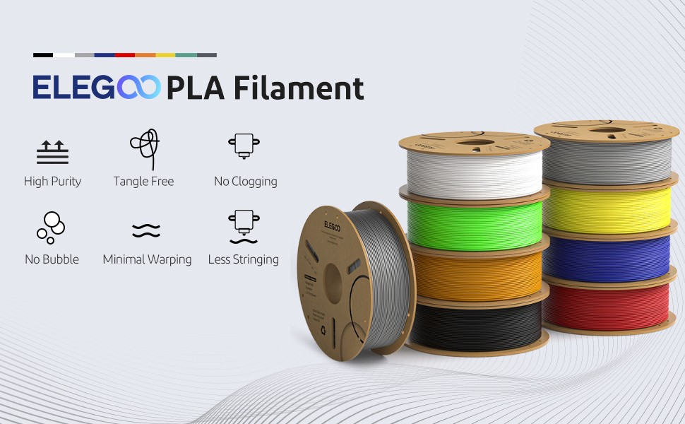 Elegoo PLA Filamento 1.75mm 
1KG